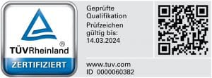 TÜV Rheinland zertifiziert TÜV geprüfte und Zertifizierte Datenschutzbeauftragte